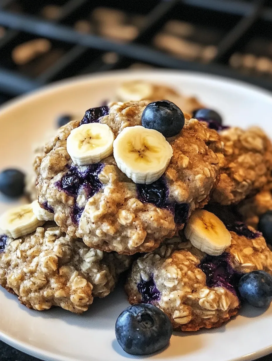 Bananen-Heidelbeer-Frühstückskekse Rezept