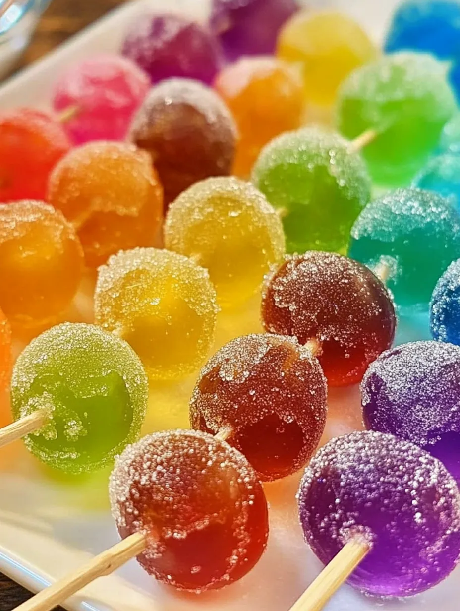 Gefrorene Candy-Weintrauben mit Götterspeise Rezept
