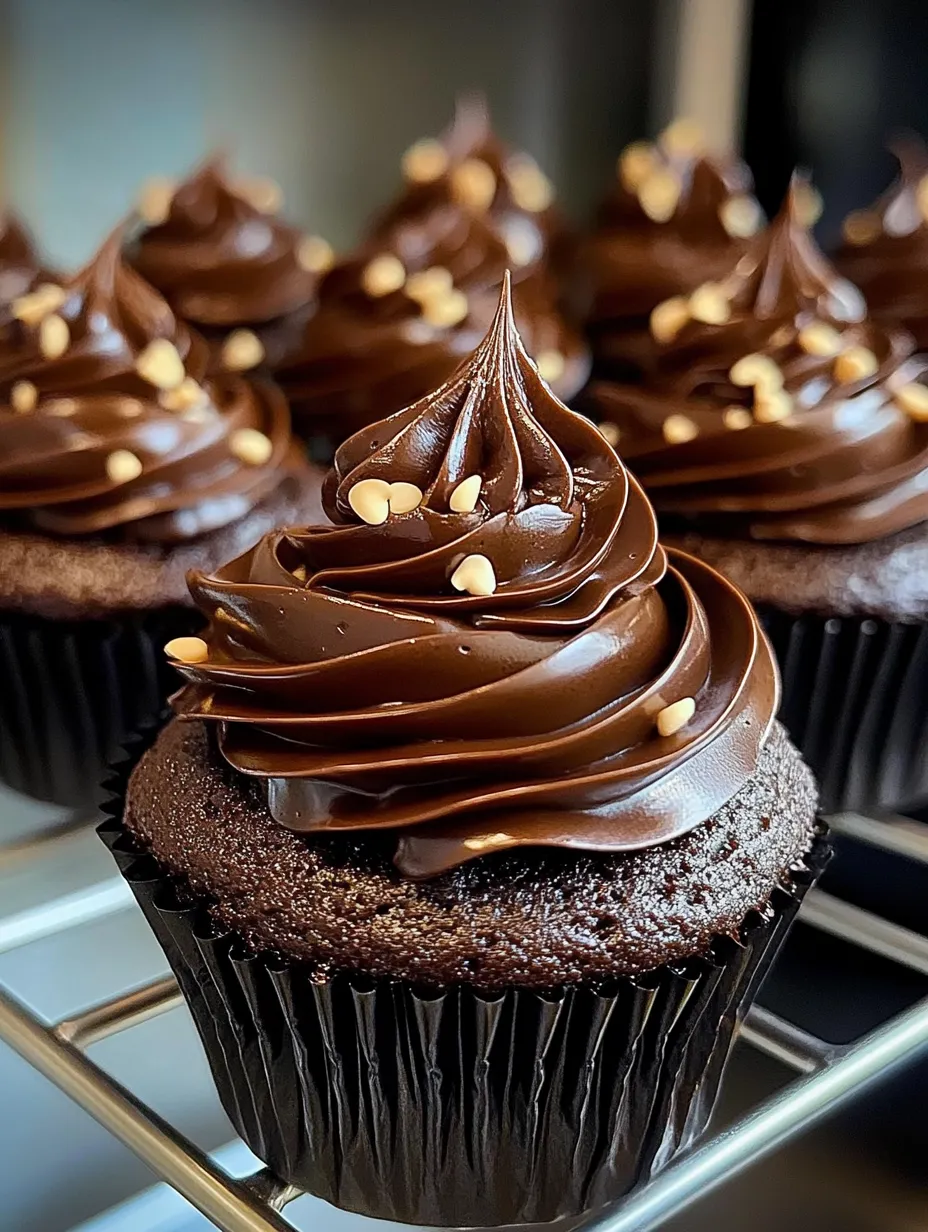 Schokoladen-Fudge-Cupcakes Rezept