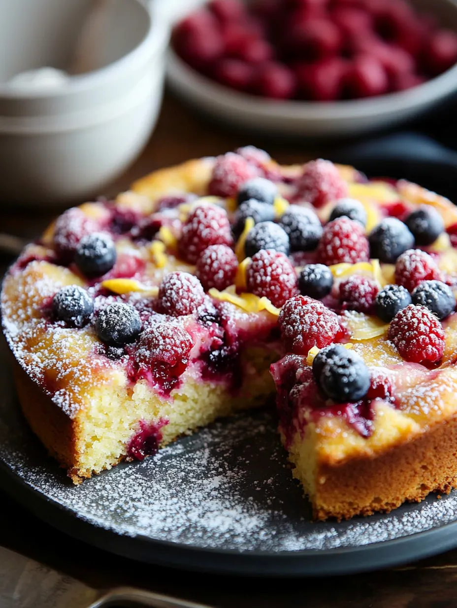 Himbeeren-Zitronen-Kuchen