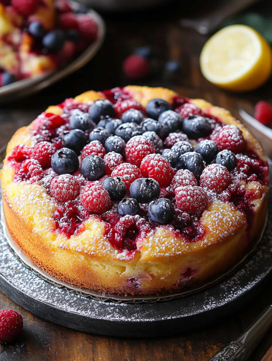 Himbeeren-Zitronen-Kuchen