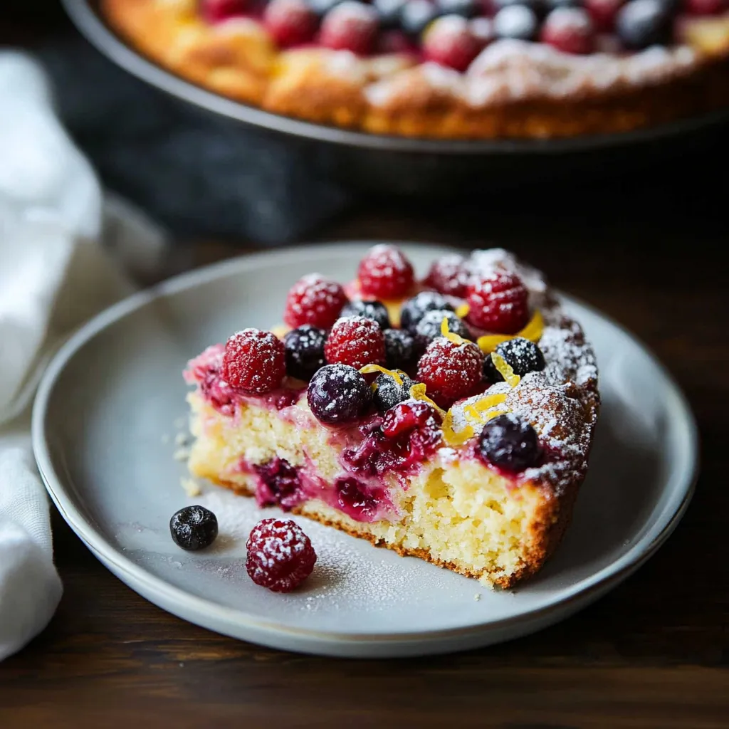 Leckerer Himbeer Zitronen Kuchen
