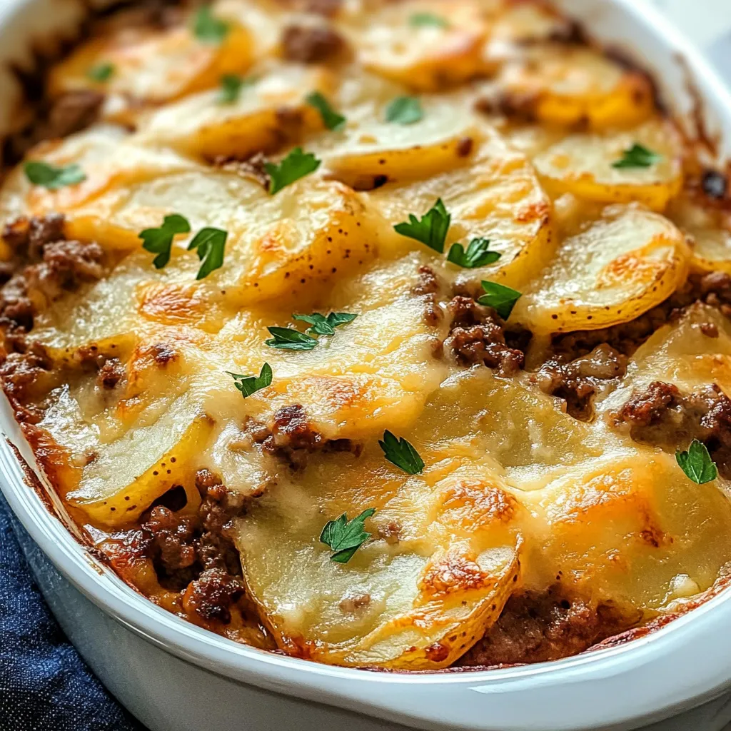 Einfacher Hobo-Auflauf mit Hackfleisch & Kartoffeln – Schnell & Köstlich!