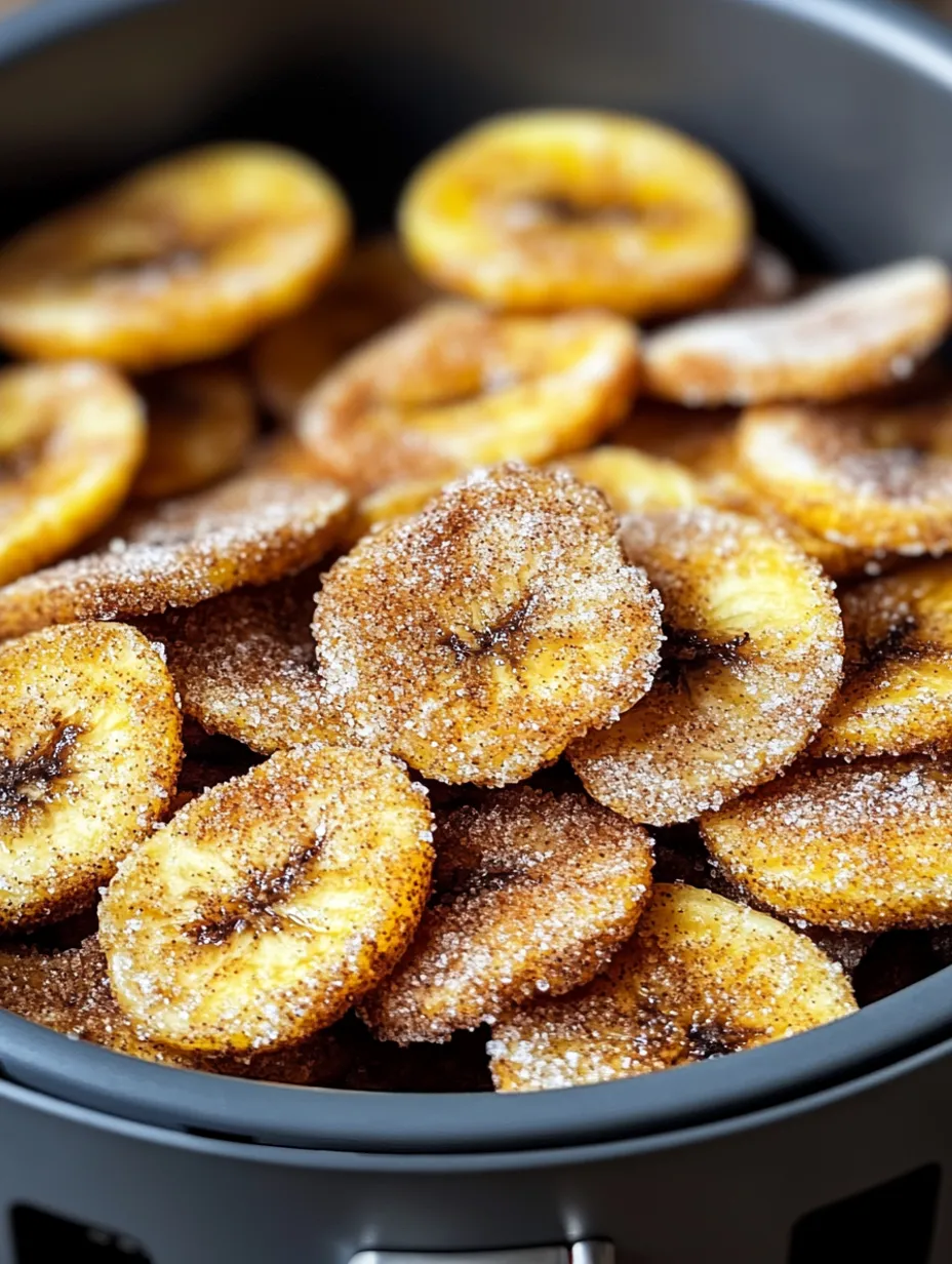 Zimt-Zucker Heißluftfritteuse Bananenchips Rezept