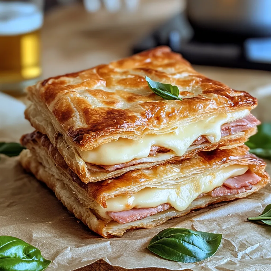 Einfacher Italienischer Croissantteig Sandwich Auflauf