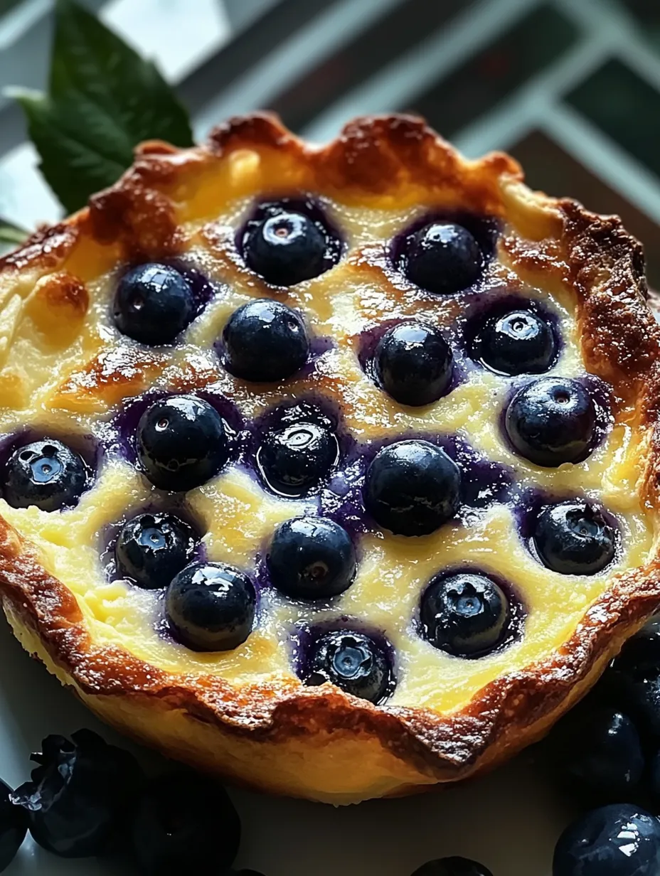 Heidelbeer-Zitronen Ofenpfannkuchen