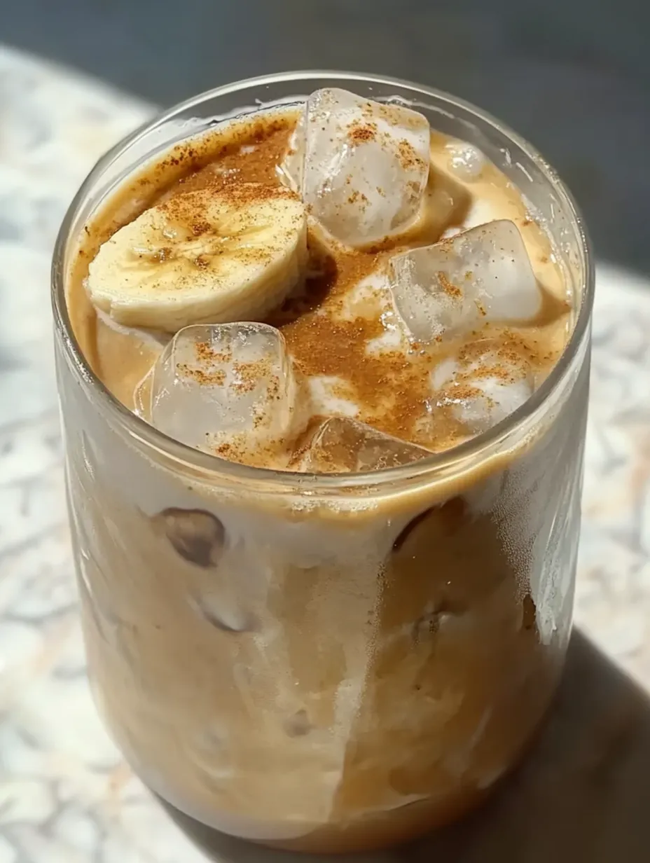 Cremiger Bananen-Milch-Kaffee