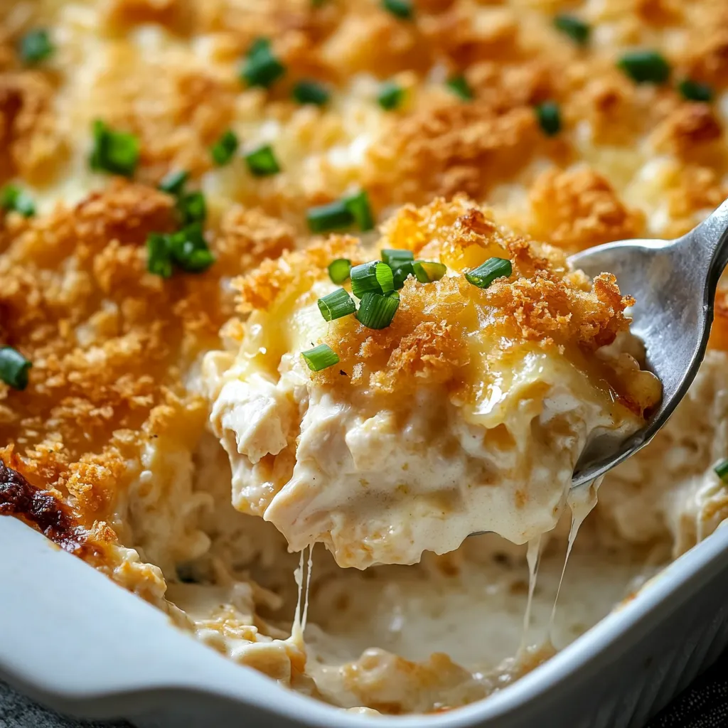 Einfacher Hähnchen-Rösti-Auflauf