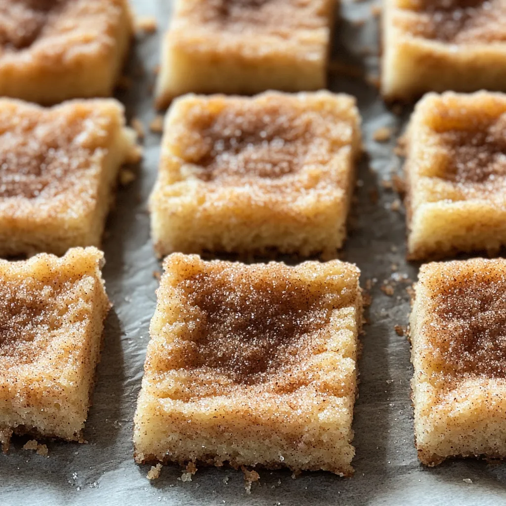 Einfache Snickerdoodle Riegel