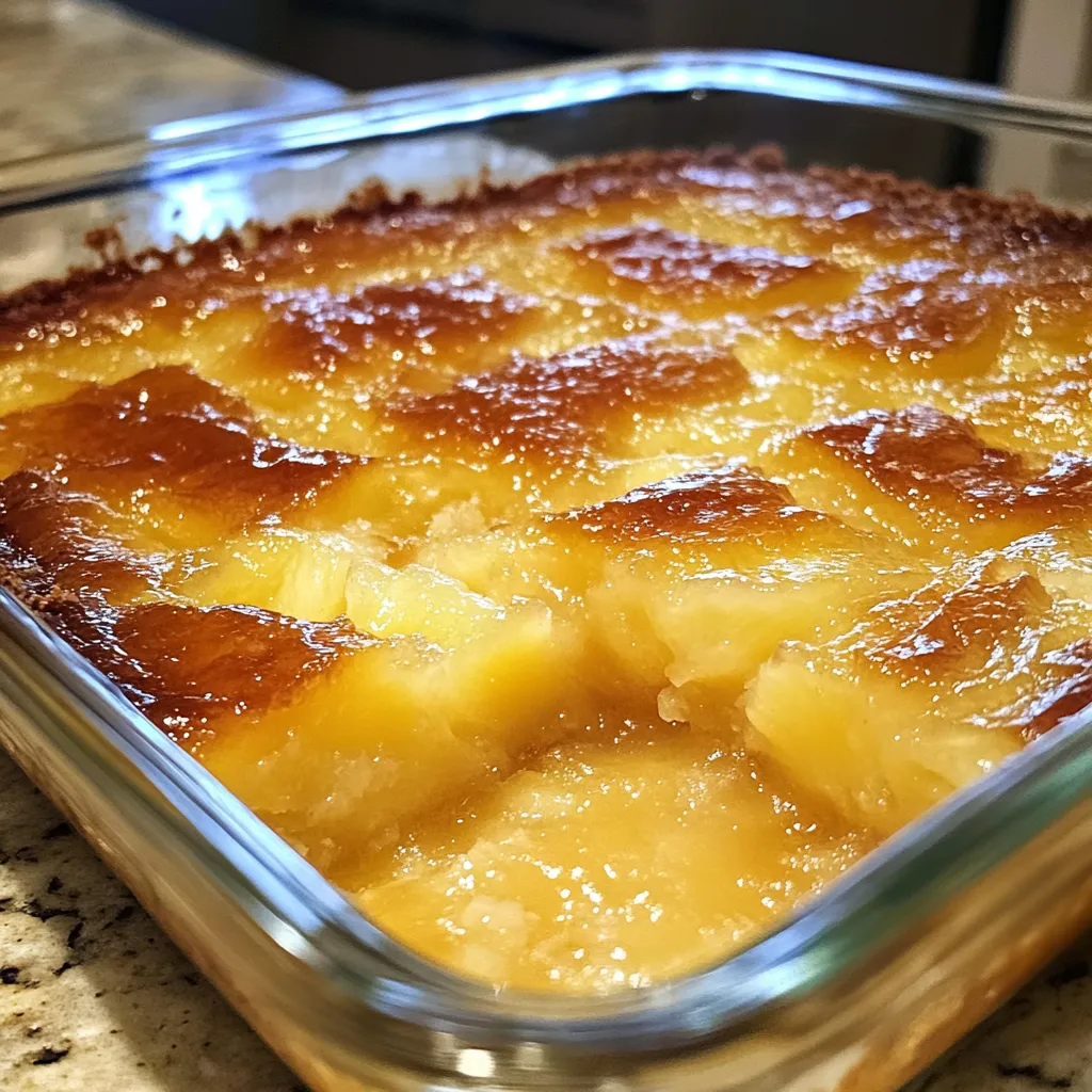 Einfacher saftiger Ananas-Traum Kuchen