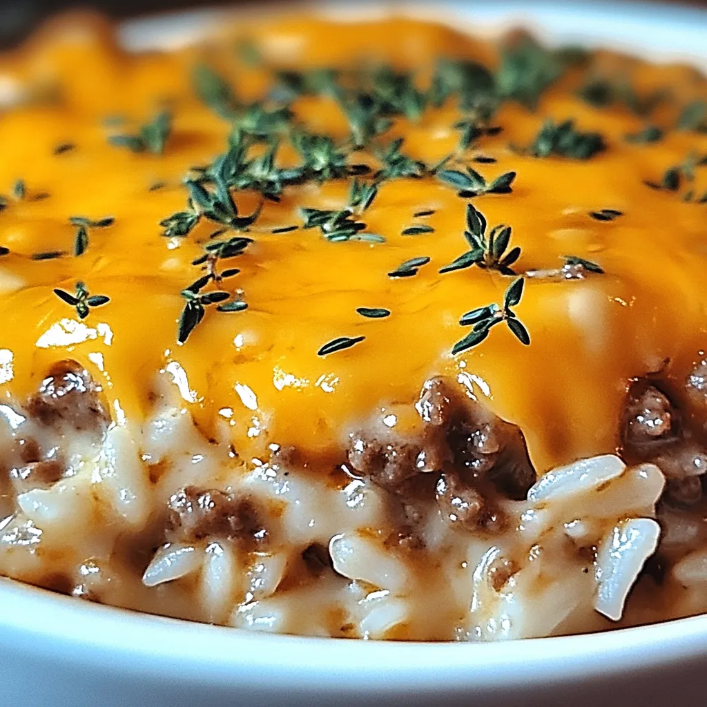 Hackfleisch-Reis-Auflauf mit Cheddar-Kruste
