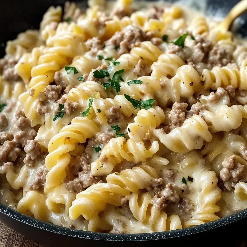 Cremige Hackfleisch Pasta