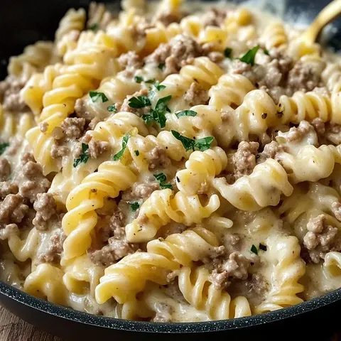 Cremige Hackfleisch Pasta