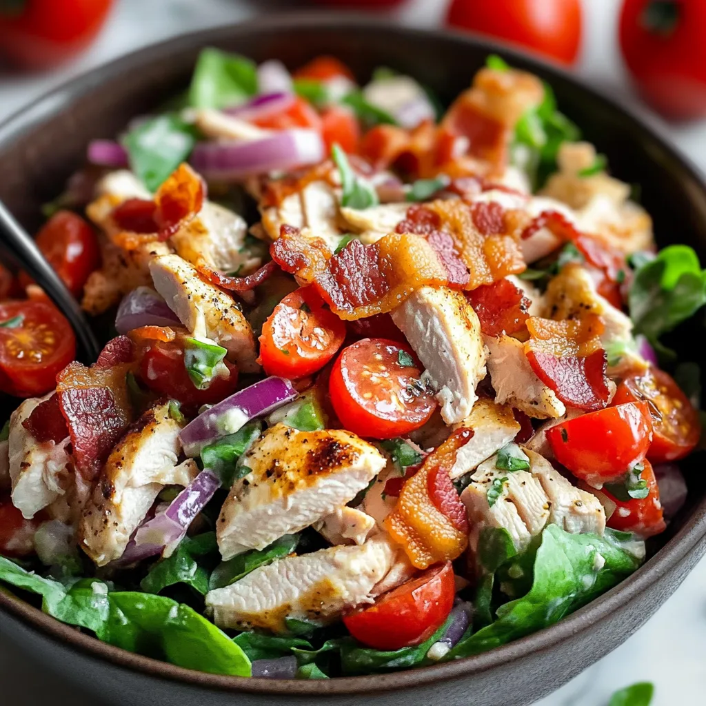 BLT-Hähnchensalat