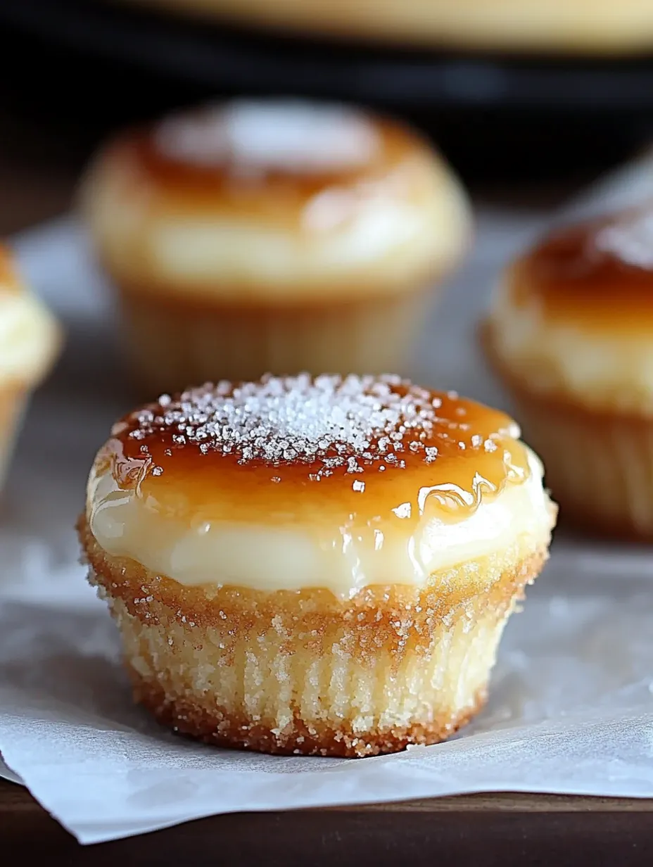 Vanilla Bean Crème Brûlée Cheesecake Cupcakes Recipe