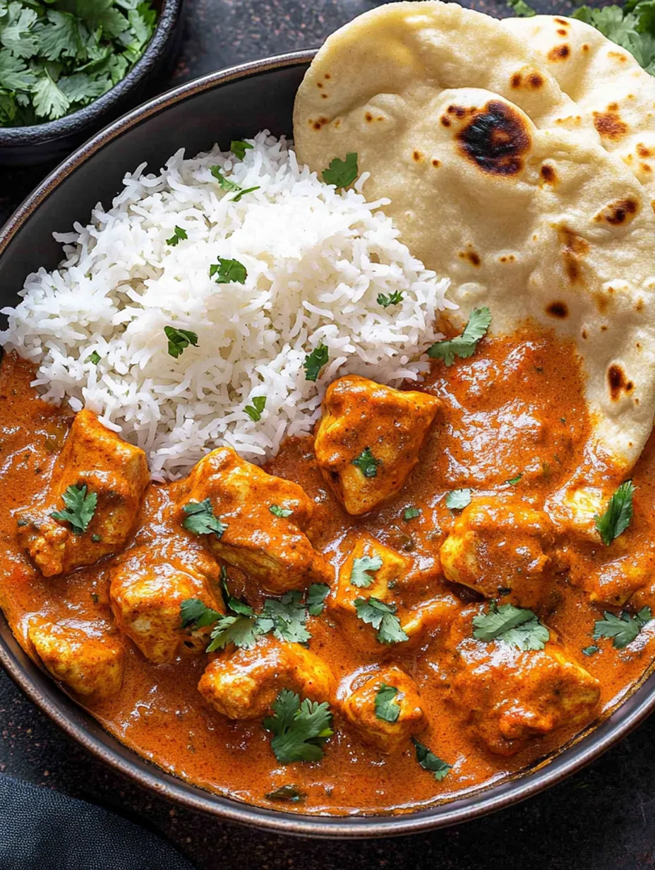 Einfaches Chicken Tikka Masala Gericht