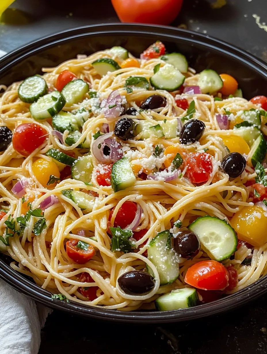 Kalifornischer Spaghetti-Salat
