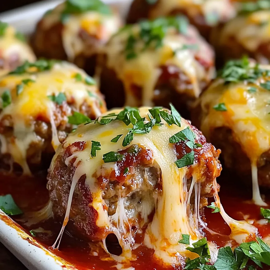 Einfache käsegefüllte Hackbraten-Häppchen