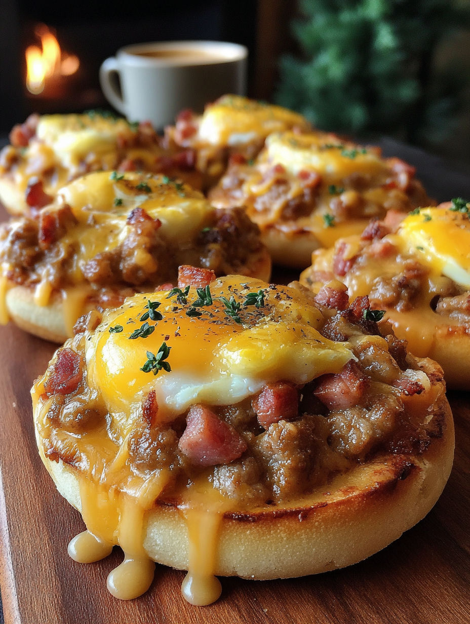 Ein Teller mit Eiern und Speck.