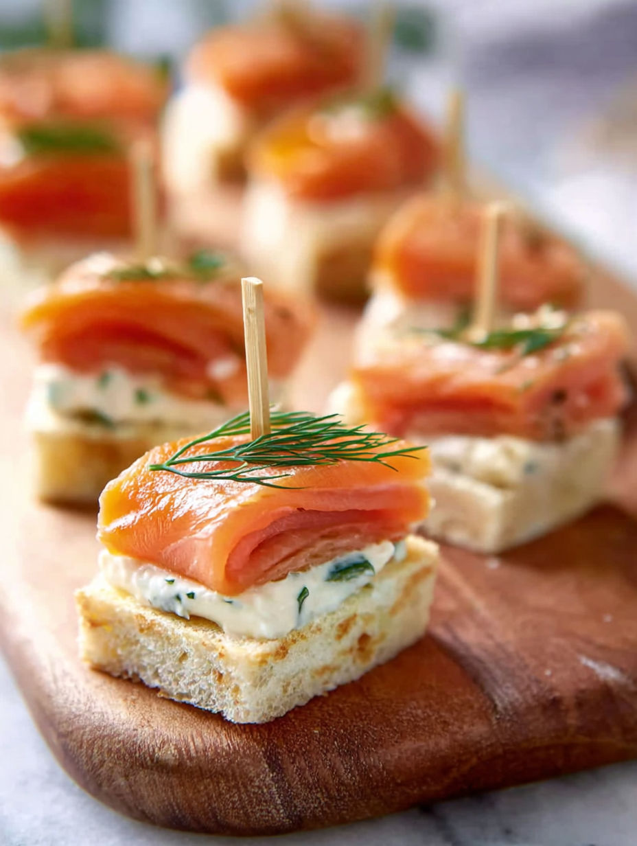 Ein Holzbrett mit einer Vielzahl von Lebensmitteln darauf.