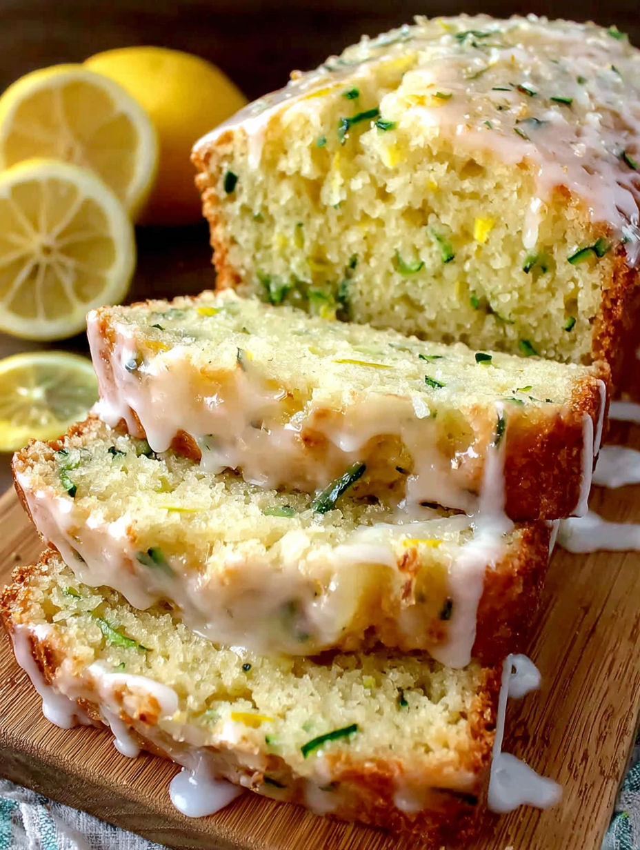 Ein Stück Zitronenkuchen mit weißem Zuckerguss.