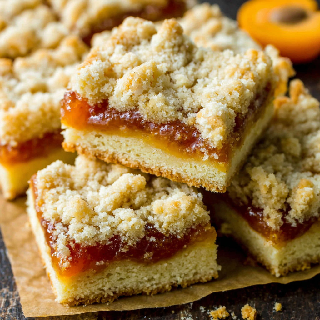 Aprikosen Kekse auf einem Tisch.