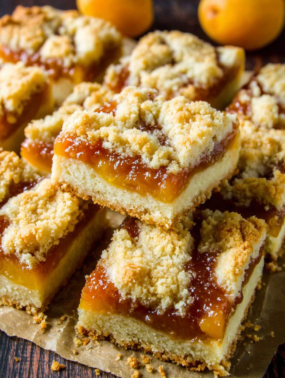 Eine Nahaufnahme eines Desserts mit einer braunen Sauce.
