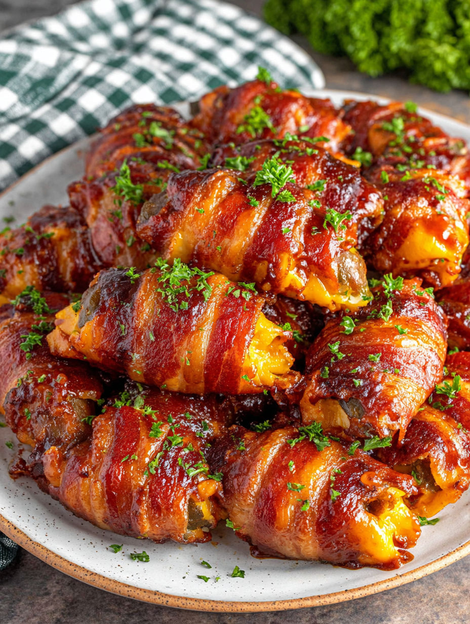 Ein Teller BBQ Shotgun Shells.