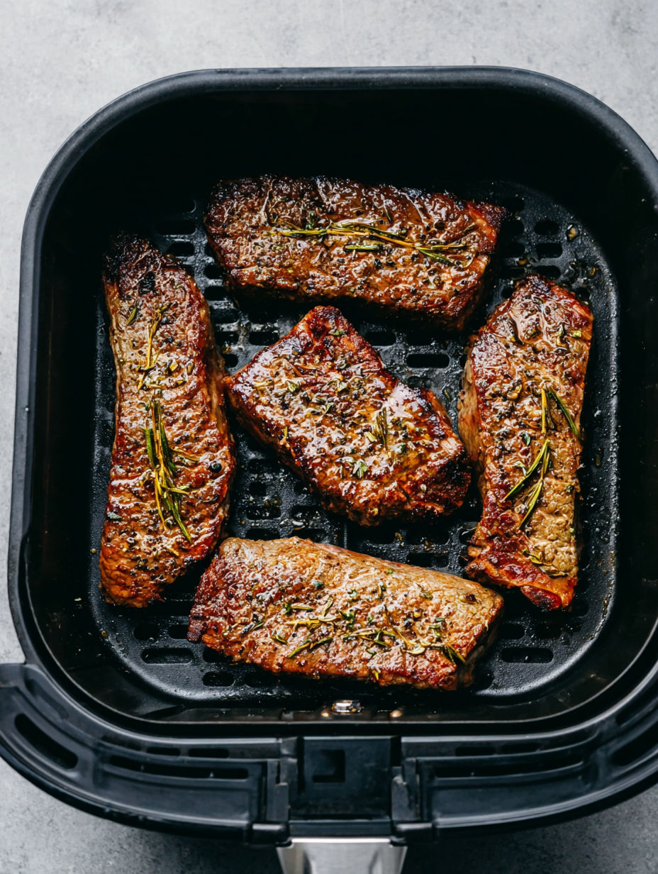 Steak auf einem Grill.