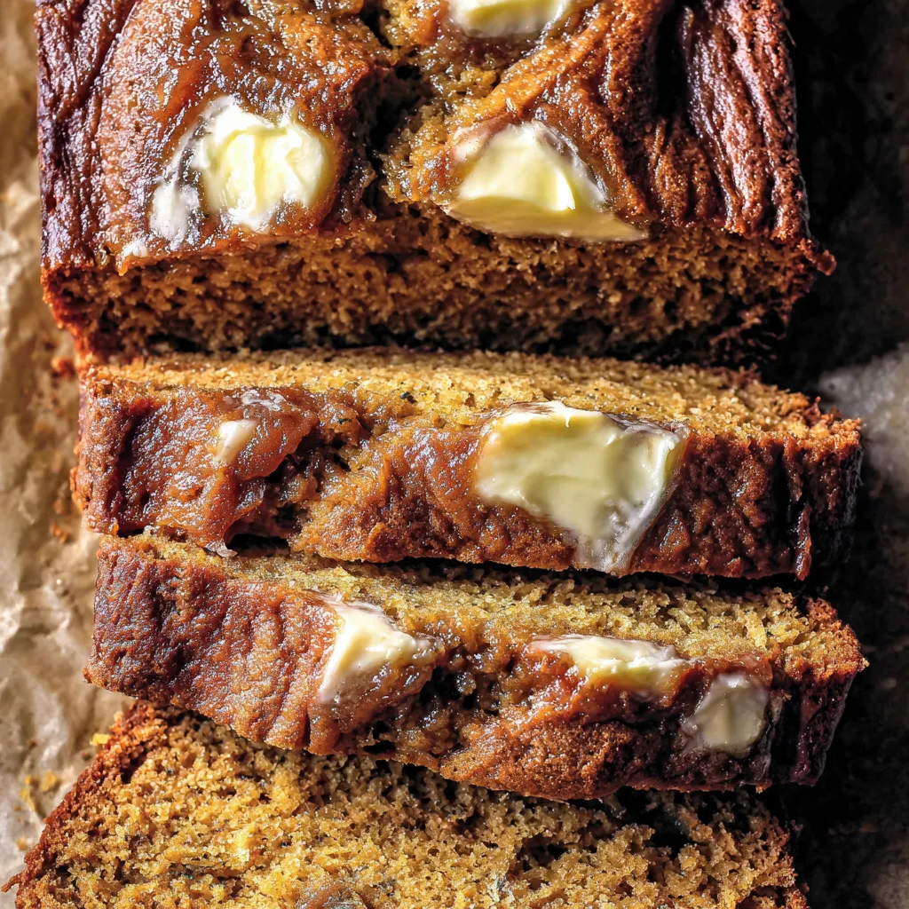 Ein Brotlaib mit Butter obendrauf.