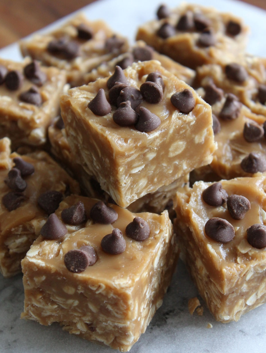 No Bake Peanut Butter Oat Bites.