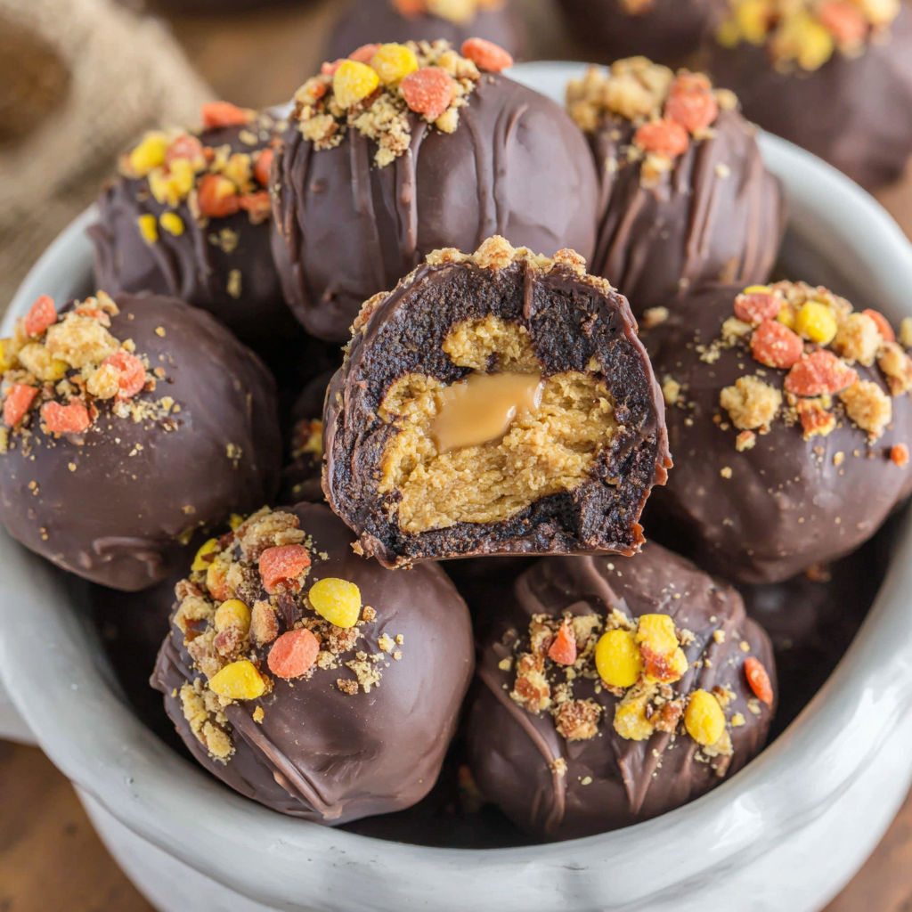 A bowl of Reese's Truffles.
