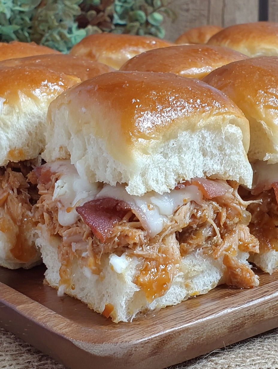 A sandwich with bacon and cheese.