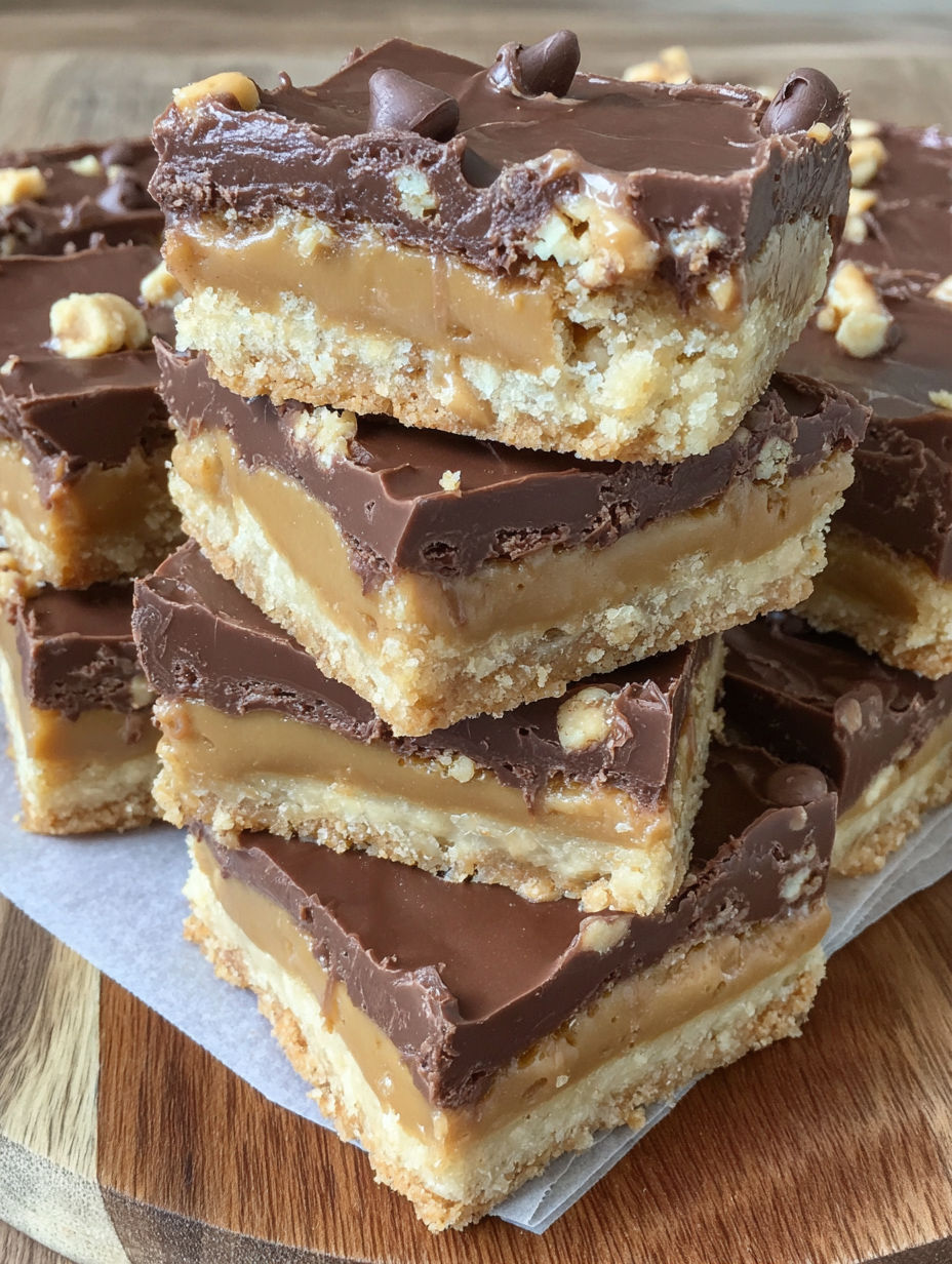 A stack of Buckeye Graham Cracker Bars.
