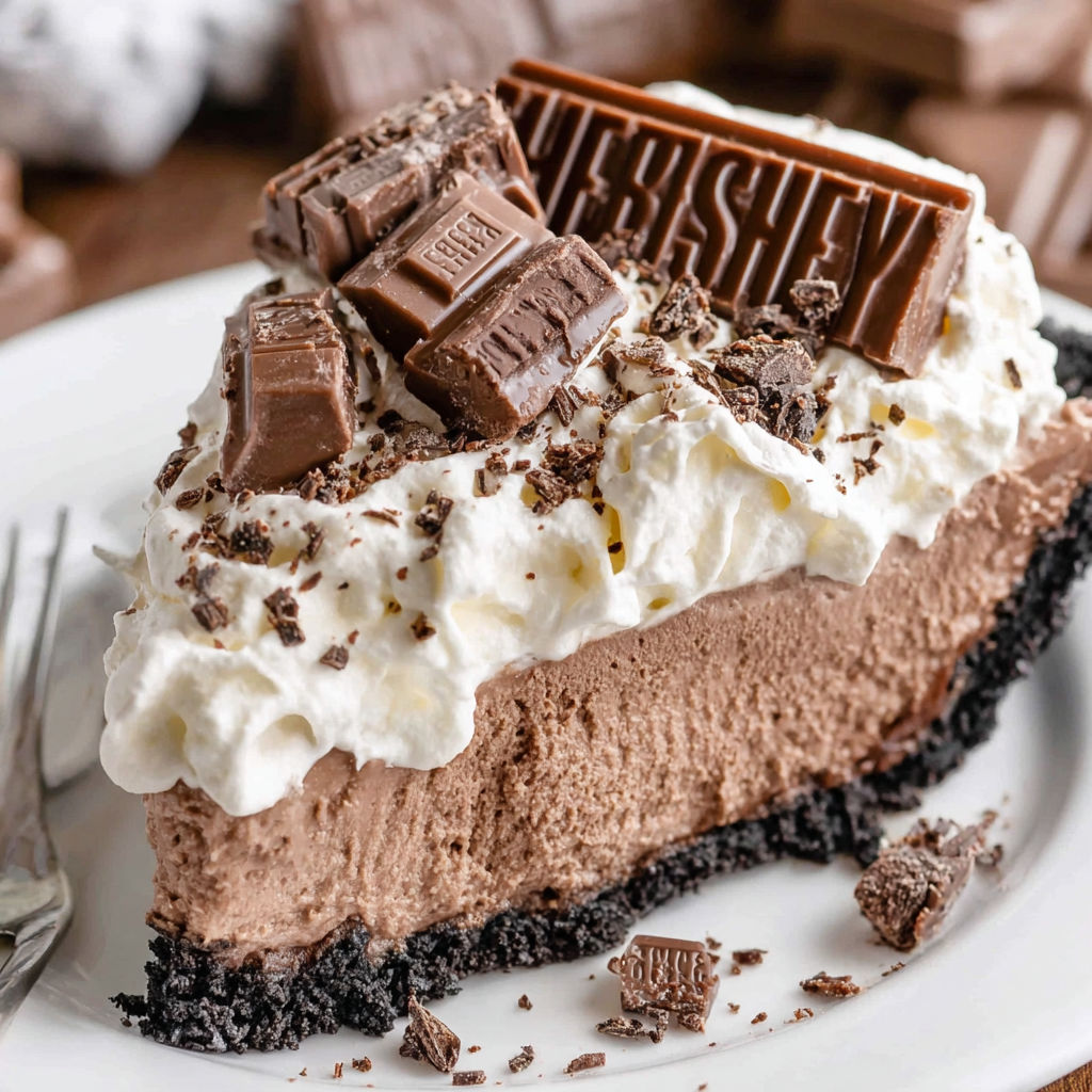 A slice of chocolate cake with white icing and chocolate chips.
