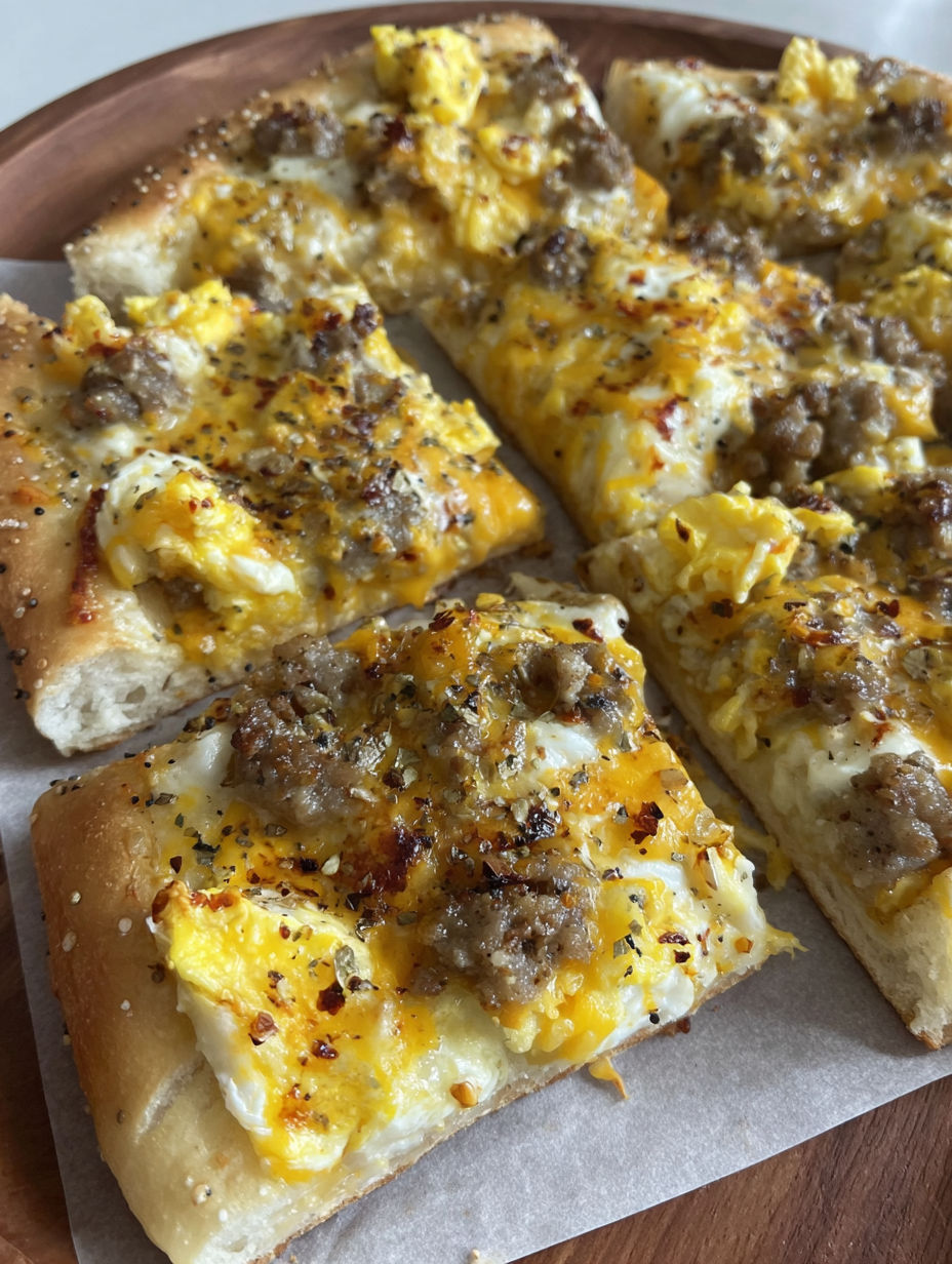 A pizza with cheese and sausage on a baking sheet.