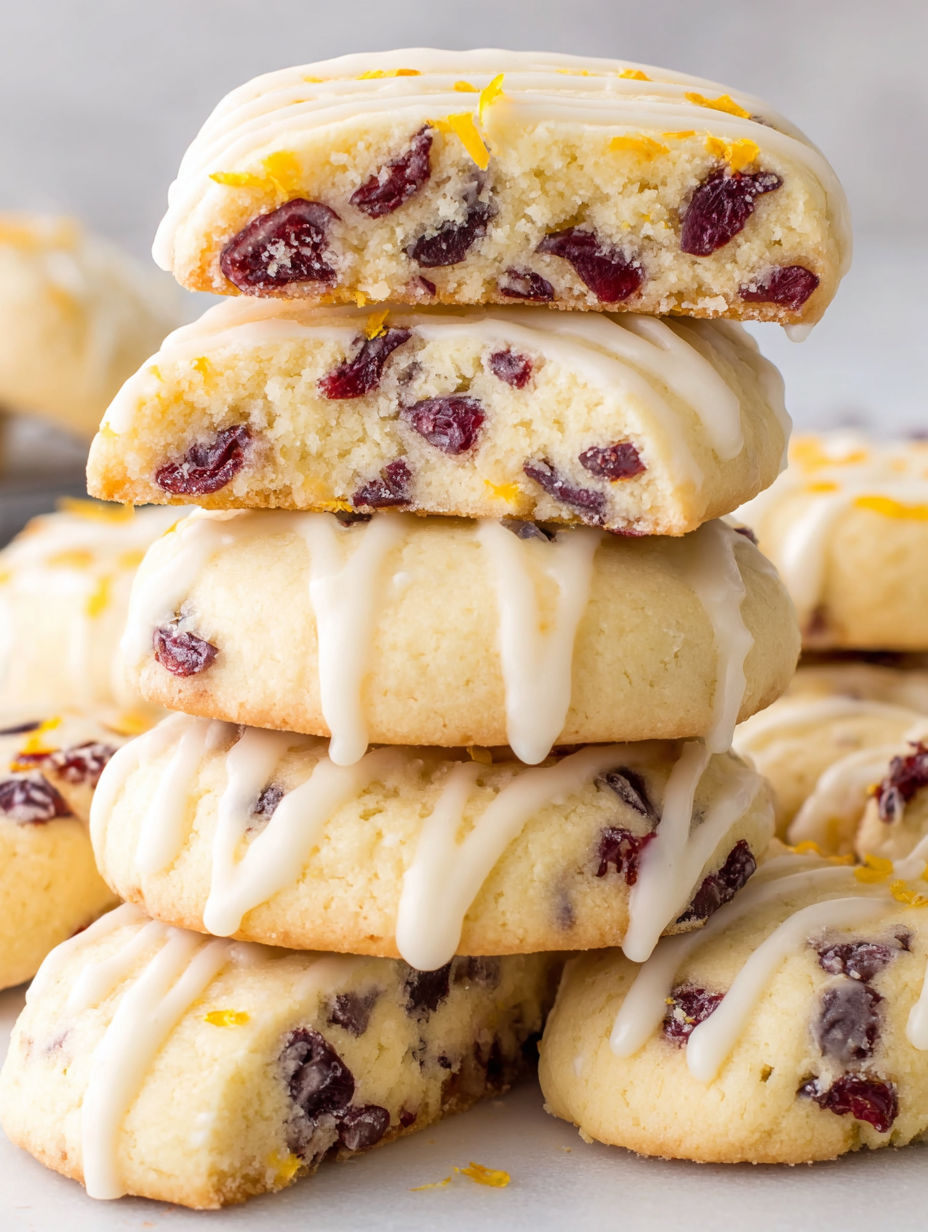 A stack of cake with orange icing.