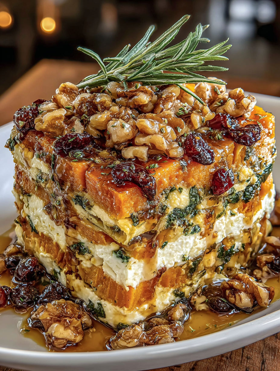 A dish made of sweet potato, butternut squash, carrot, and feta cheese.