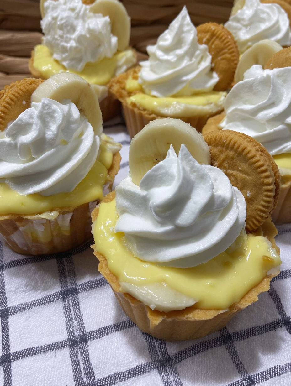 Ein Dessert mit Bananen und Schlagsahne.