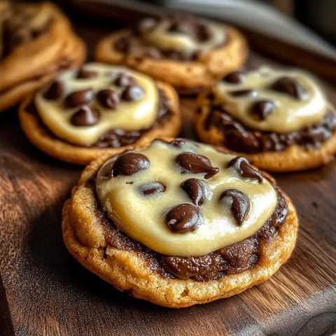 Frisch gebackene Kekse mit Schokoguss und Keksteig-Dekoration, arrangiert auf einer Holzplatte.