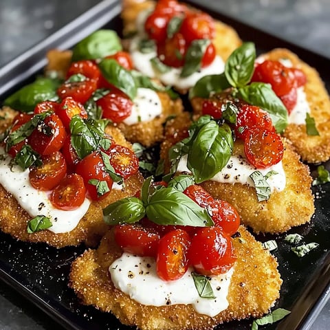 Basilikum-Huhn mit Burrata