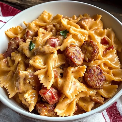 Cremige Cajun Wurst Pasta