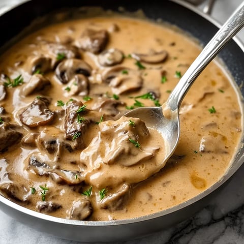 Cremiger Beef Stroganoff