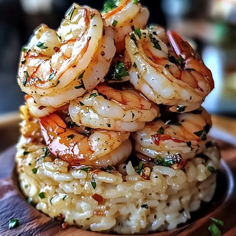 Knoblauchbutter Garnelen mit Reis