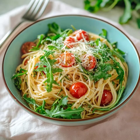 Frische Rucola Pasta mit cremigem Burrata