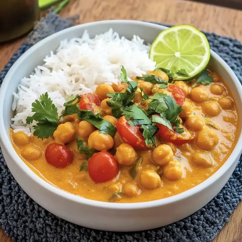 Cremiges Kichererbsencurry