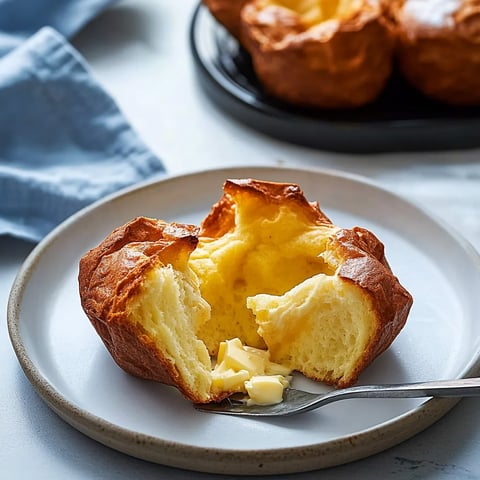 Fluffige knusprige hausgemachte Popovers