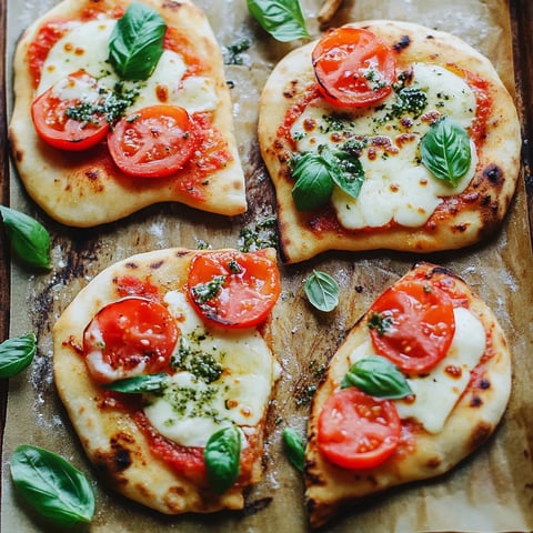 Caprese Naan Fladen