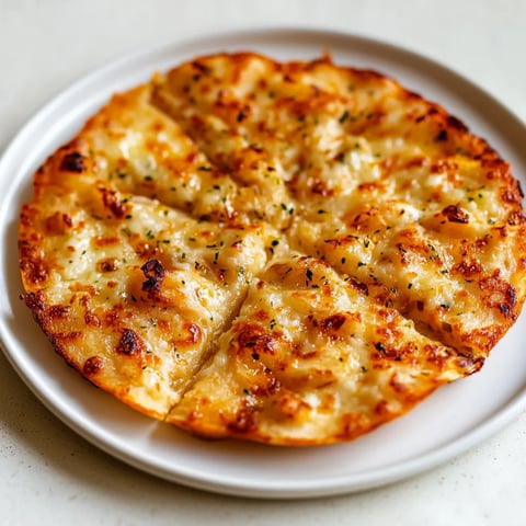 Knuspersnack mit Knoblauchbrot-Tortilla