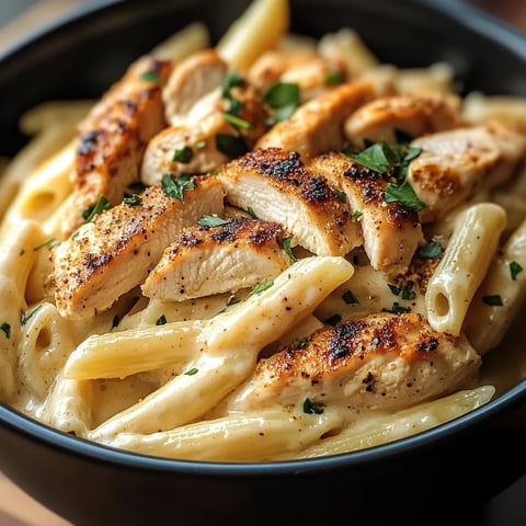 Zarte cremige Cajun Huhn Pasta